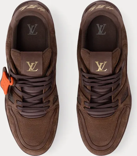 Louis Vuitton Lv Trainer Sneaker Brown Damier Calf Leather view 3